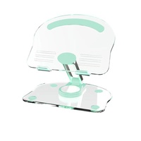Support de tablette en acrylique avec plateau rotatif pliable et support de tablette pliable multifonctionnel portable