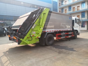 Fournisseur d'usine <span class=keywords><strong>Camion</strong></span> compacteur à ordures Dongfeng de 14 tonnes à chargement arrière 4x2 Moteur diesel manuel Boîte de vitesses Élimination des déchets - Product Image 4