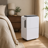 Déshumidificateur à compresseur 35L avec écran LED, minuterie 12H, arrêt automatique, commande par application, fonctionnement silencieux pour usage domestique et commercial