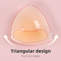 XW071 Triangle Coupe Sans Bretelles Silicone Slip À La Mode Sans Fil Lifting Du Sein Push-Up Soutien-Gorge Sexy Adhésif Brasier