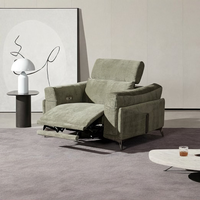 Ensemble de canapé d'angle moderne avec fauteuil inclinable électrique multi-places, canapés avec chargeur USB, canapé de salon avec table basse