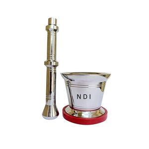 Hot Sale Mortar Pestle Nickle Plated Finishing Aluminium Standard Quality <b>Spices</b> Crushed For Kitchenware Usage Mortar Pestle <b>Set</b> - Product Image 5