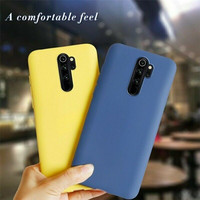 Coque de Téléphone Ultra Mince en Silicone Liquide Antichoc Souple pour Redmi Note 9 8 Pro 9s 8t 8 8a, Étui de Protection pour 7a