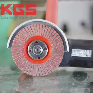KGS flexible Hybrid T diamond abrasive grinding flap discs for metal and concrete floor grinding and polishing