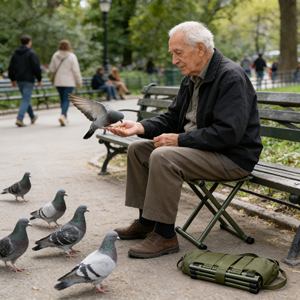 Chaise de camping pliable d'extérieur, tabouret de pêche, siège de voyage portable pour la randonnée et la plage, tabouret léger en fer - Product Image 3