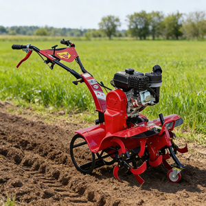 Cultivador Rotativo Multifuncional a Gasolina de 7HP 4WD com Alta Segurança para Uso em Jardins e Campos - Product Image 1