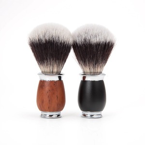 Shaving <b>Brush</b> Set Silvertip Badger <b>Hair</b> Wooden And Black Handle <b>For</b> <b>Men</b> Grooming - Product Image 1