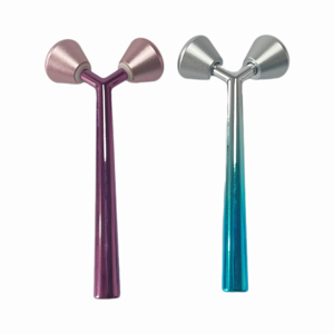 Stainless Steel Y-Shape 3D <b>Face</b> Roller <b>Massager</b> Handheld Beauty Skin <b>Lifting</b> Massage Product - Product Image 6