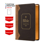 Bibles à couverture souple personnalisées avec impression couleur de qualité supérieure, divers designs, nouvelles versions internationales, forte demande