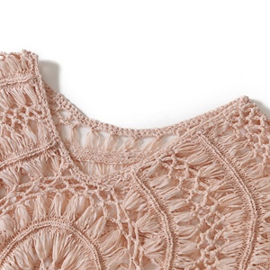 Amzn AE fb eb tiktok <span class=keywords><strong>Shein</strong></span> Nouvelle Mode Irrégulière châle Au Crochet Évider Dentelle Gland Femmes Pull Manteau - Product Image 3