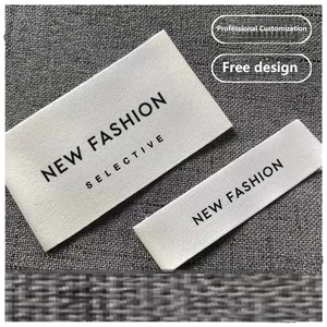 Etichette Tessute Personalizzate per <span class=keywords><strong>Abbigliamento</strong></span>, Etichette per Colletti e Tag, Marchi Tessuti ad Alta Densità, Marchi Personalizzati per <span class=keywords><strong>Abbigliamento</strong></span> Uomo e Donna - Product Image 1