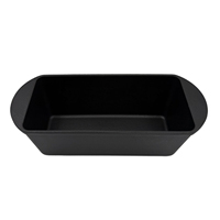 Moule à pain en fonte pré-assaisonné avec couvercle, moule à pain rectangulaire, ustensile de cuisson