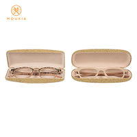 Étuis à lunettes rigides texturés gravier, 2 styles, anti-rayures, logo personnalisé, multicolores, vente en gros en vrac