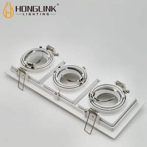 Forma <span class=keywords><strong>de</strong></span> tira Foco <span class=keywords><strong>de</strong></span> tres cabezales Foco LED Techo interior Empotrado GU10 Foco LED Casa <span class=keywords><strong>de</strong></span> iluminación - Product Image 6