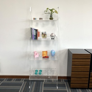 ชั้นวางหนังสืออะคริลิคใส4ชั้นชั้นเฟอร์นิเจอร์ทันสมัยสำหรับจัดระเบียบบ้าน - Product Image 5