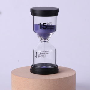 Reloj de Arena de Vidrio Ecológico Hecho a Mano, Moderno, de 1/3/5/10/15/30/60 <span class=keywords><strong>Minutos</strong></span>, Ligero, Portátil, Duradero, Regalo Promocional - Product Image 6