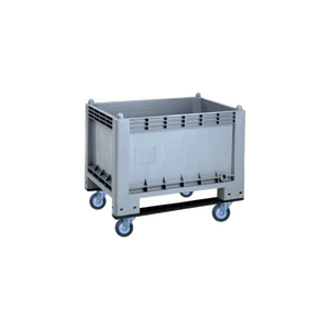 Cargopallet 300 Plus doppio rivestimento Euro Pallet resistente per uso alimentare grigio PE e acciaio resistente per magazzini e industrie - Product Image 1
