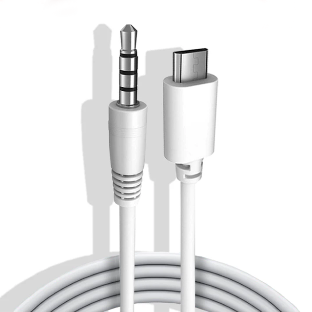 Live Streaming Karaoke Recording Microphone Audio Cable Custom Android to 3.5mm Extension Cable for Headphones and Audio Devices
