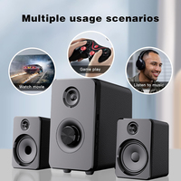 All-Plastic BT Audio Home Kit Multimedia Computadora de escritorio Laptop 2,1 Altavoz Subwoofer Home Theater System Altavoces de graves