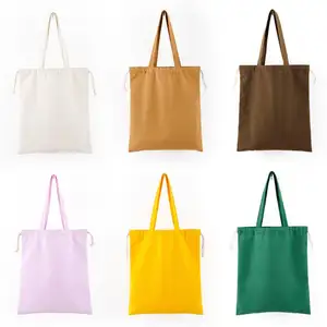 Sac en toile sacs pliables imprimés personnalisés Eco petit Logo Promotion cadeaux fourre-tout personnalisé coton femmes tissu toile sac OEM