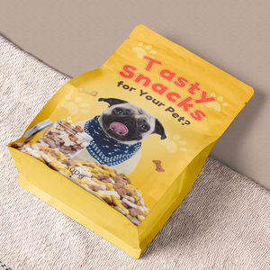 Borsa richiudibile a fondo piatto personalizzata resistente all'umidità real Dog Pet Food Packaging sacchetti di plastica <span class=keywords><strong>cibo</strong></span> per cani da 2.5kg sacchetto da 10kg - Product Image 5