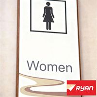 Panneau lumineux LED antibactérien de qualité hospitalière, cadre en acier inoxydable résistant à la corrosion, panneaux de toilettes