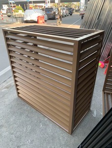 Rejilla de Ventilación de Aluminio para Montaje en Pared, Rectangular, Ajustable, para Uso en Exteriores, con Espaciado de Barras de 3/8 Pulgadas y Ángulo de Lámina de 90 Grados - Product Image 6