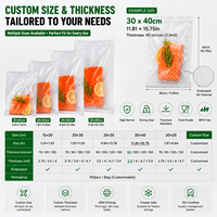 Sacs sous vide personnalisés en nylon PA pour sucre, nouilles, gelée, snacks - Sachets d'emballage alimentaire anti-odeur de qualité alimentaire