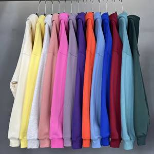 厚手プルオーバーカスタムロゴ印刷刺繍ユニセックスブランクプレーンパーカーコットン100スウェットシャツストリートウェアパーカーひもなし - Product Image 3