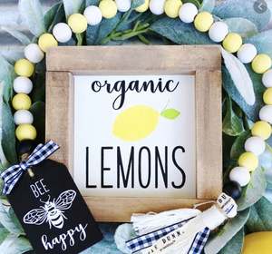 Gran oferta DIY rústico hecho a mano L guirnalda de cuentas de madera con borlas para el hogar y Strand Farmhouse Decor - Product Image 2