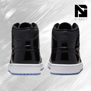 Air Jordan 1 Mid SE 'Space Jam' Chaussures de basketball montantes à lacets, style décontracté, couleur unie - Product Image 4