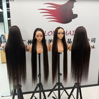 Perruques frontales HD Lace 13x6 de 40 pouces, en cheveux humains, perruques frontales complètes HD Lace, fournisseur, perruques sans colle en cheveux humains vierges alignés sur les cuticules