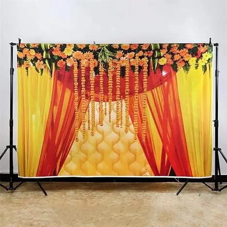 Nicro tradizionale indiano Diwali decorazioni di nozze appendere striscioni fotografia decorazioni sfondo sfondo Banner