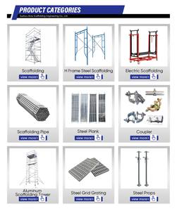 Xây Dựng Vật Liệu Xây Dựng Mạ Kẽm Nhúng Nóng 19 "Giàn Giáo Kim Loại Ván Khung Hệ Thống 4M Nhôm Giàn Giáo Thép Ván - Product Image 5