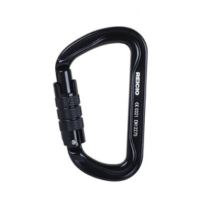 CE sertifikalı d-şekil alüminyum 30kN karabina açık dağ tırmanma kurtarma düşme koruma ekipmanları - Product Image 4