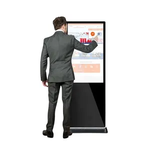 43 50 55inch Android network floor standing lcd digital signage touch screen AD LCD display monitor