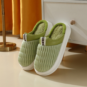 Venta al por mayor talón zapatillas planas Mujer invierno interior zapatillas <span class=keywords><strong>casa</strong></span> suave algodón zapatillas para mujer - Product Image 4