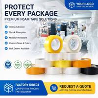 Ruban adhésif transparent BOPP haute résistance à l'eau pour scellage de cartons, emballage d'expédition en entrepôt, support OEM