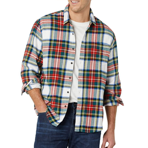 Top Produit Dernier Style Différent Hommes Chemise Classique en Flanelle pour Vêtements Décontractés Meilleures Ventes Service OEM Hommes Chemises en Flanelle - Product Image 3