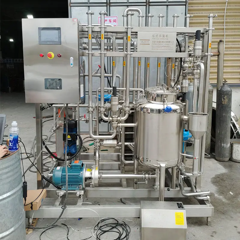2000 L/H plaka süt pastörizörü/plaka sterilizatör/yüksek kaliteli pastörizatör