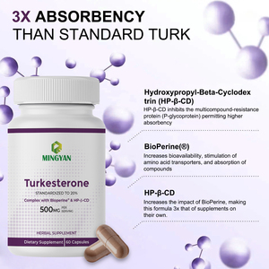 Turkesterona 500mg (20% Estandarizada) en Cápsulas para Hombres Adultos, Apoyo para el Crecimiento Muscular y la Energía, Recuperación Post-Entrenamiento, Libre de Crueldad Animal y OMG - Product Image 5