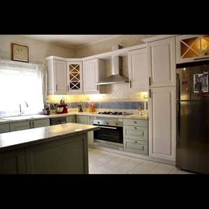 Factory Price Wholesale <b>Wooden</b> Kitchen Cabinets Modern New Designs Shaker Kitchen Furniture with High Gloss Doors - Product Image 5