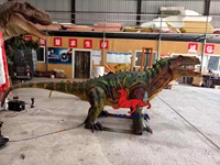 Dinosaure animatronique hautement réaliste, modèle de dinosaure électrique mobile pour exposition en parc à thème ou zoo