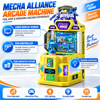 Nouvelle Machine de Jeu d'Arcade Électrique Commerciale en Métal Mecha Alliance, Machine de Course de Voitures à Monnayeur pour Centres de Jeux