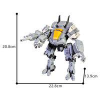Funbuild Legendary Super Power One-Eyed Guardian Building Blocks Set Cyclops Minifig Scale Mecha Robot MOC Building Blocks Set