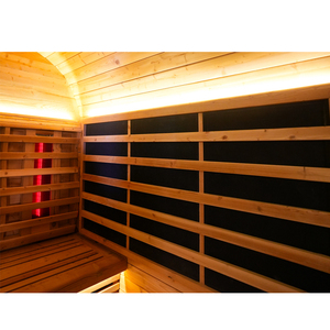 Sauna de Madera Maciza Moderna para Exteriores con Infrarrojos Lejanos para 4-5 Personas, con Panel de Control, Impermeable, para Gimnasio o Almacén - Product Image 6