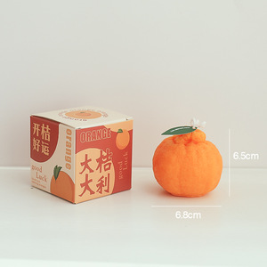 เทียนหอมกลิ่นส้มออร์แกนิคจากพืชธรรมชาติ AIKUN Creative Artificial ผลิตจากขี้ผึ้งถั่วเหลือง ช่วยให้นอนหลับสบาย - Product Image 5