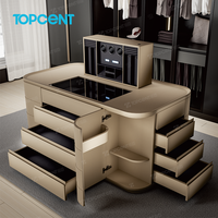 Îlot de rangement Topcent pour armoire avec tiroirs et support électronique