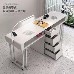 Escritorio Moderno Ajustable con Almacenamiento - Mesa Versátil para Trabajo y Servicios de Uñas - Product Image 3