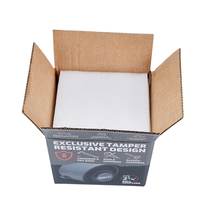 Boîte en papier kraft personnalisée de qualité supérieure avec logo, emballage pliable en carton pour produits électroniques, mousse carrée portable avec gaufrage